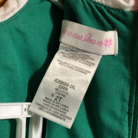 LAST CHANCE- 2T Poinsettia corduroyed Holiday Dress with “undies” - Picture 7 of 11